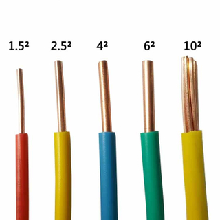 1,5 mm 2,5 mm 4 6 mm Einadriger PVC-beschichteter Kupfer-Elektrokabeldraht